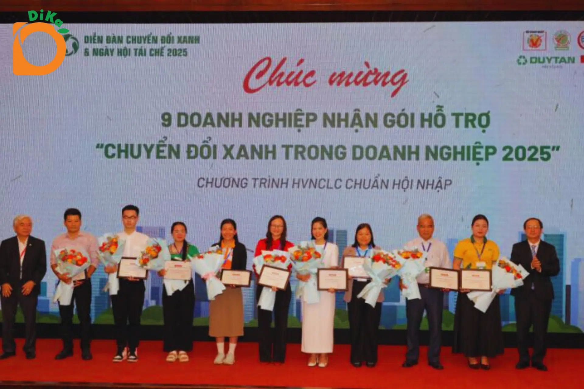 Công bố và trao gói hỗ trợ ‘Chuyển đổi Xanh trong doanh nghiệp 2025’ cho Công ty TNHH Quốc tế DIKA HAPPY