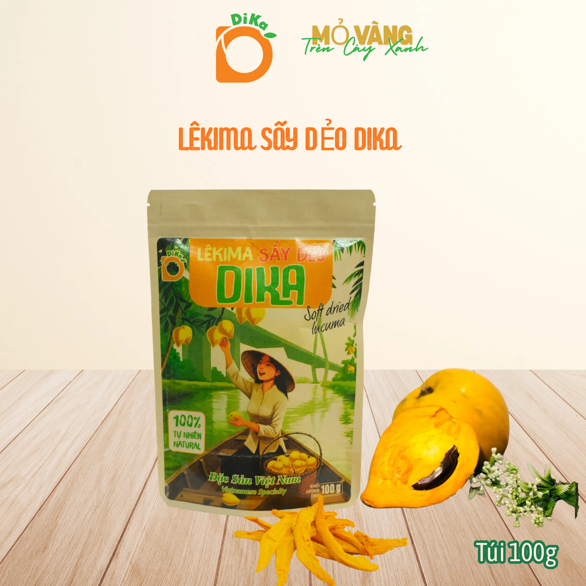 Lêkima Sấy Dẻo DiKa (gói 100g)