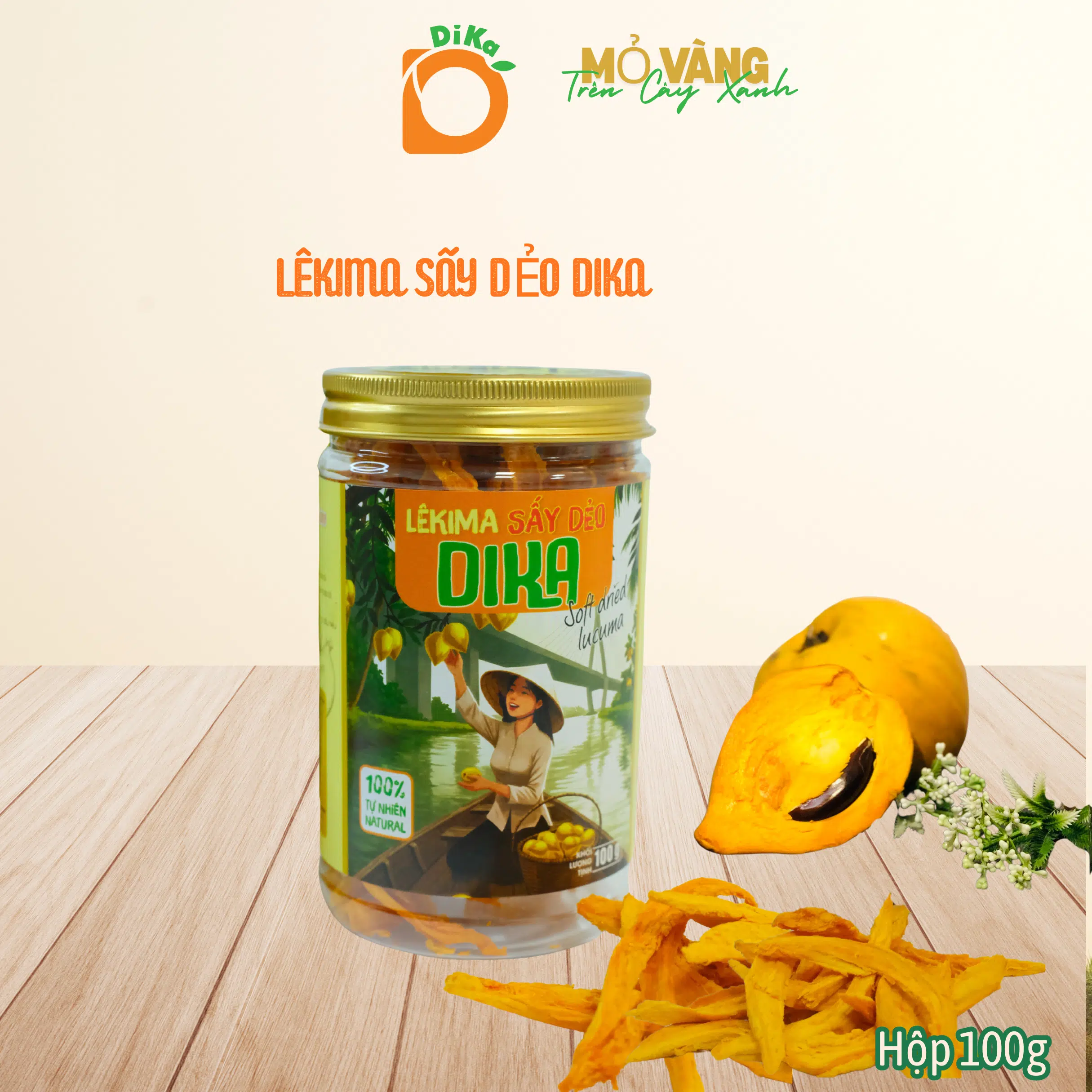Lêkima Sấy Dẻo DiKa (hộp 100g)