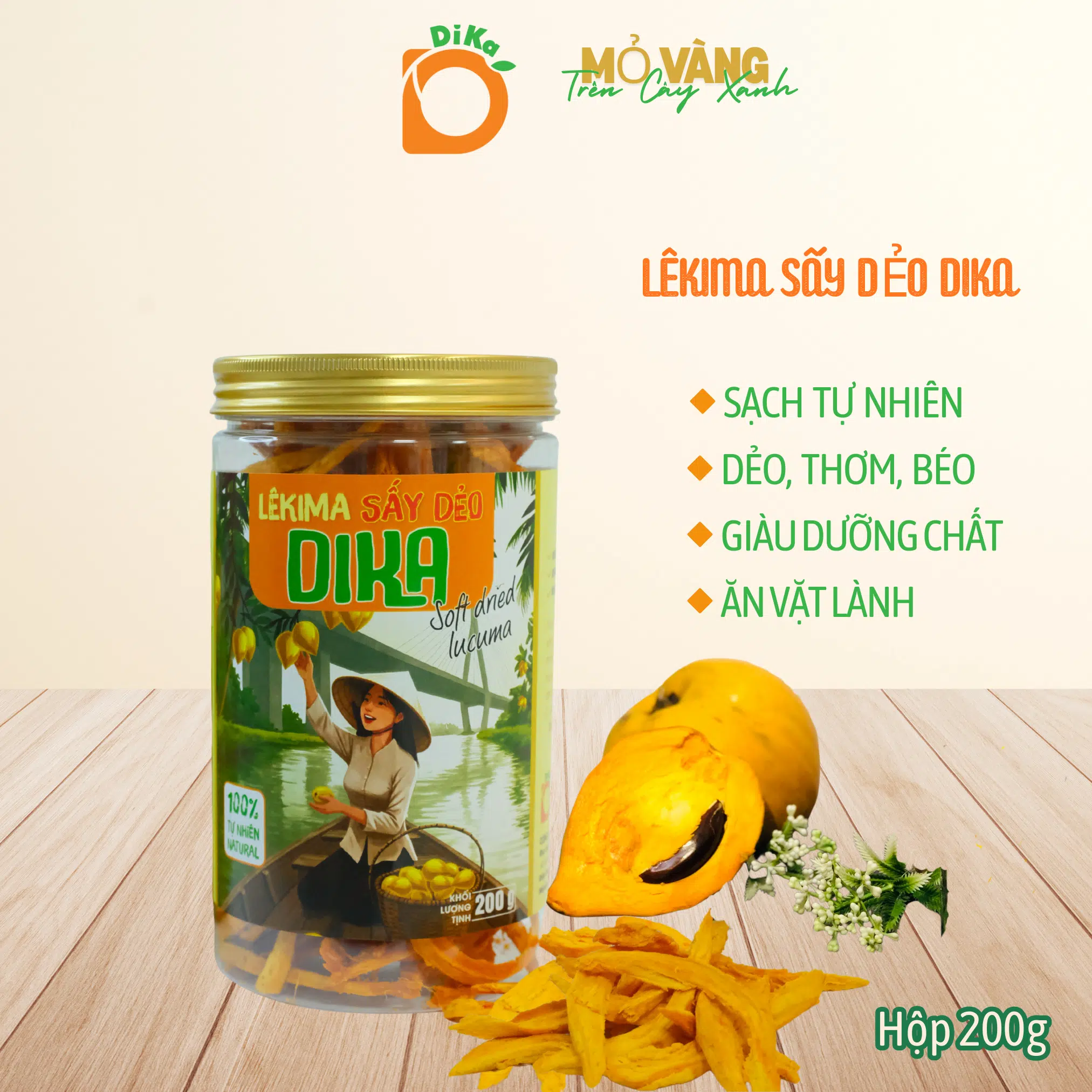 Lêkima Sấy Dẻo DiKa (hộp 200g)